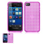 Wholesale Black Berry Z10 TPU Gel Case (Hot Pink)